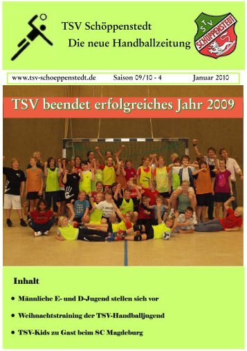 TSV beendet erfolgreiches Jahr 2009 - TSV Schöppenstedt