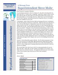 February-March-April 2013 Newsletter - Wynford Local Schools