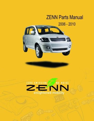 ZENN Parts Manual - ZENN Motor Company