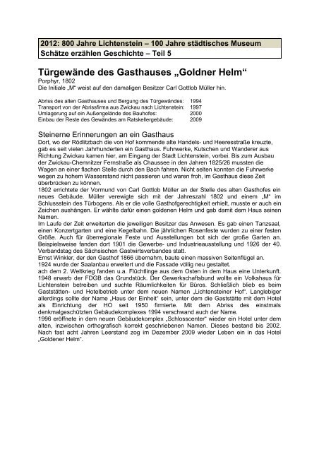 Türgewände des Gasthauses  