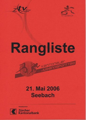 Rangliste Jugendsporttag 2006 ZH-Seebach - TV Brüttisellen