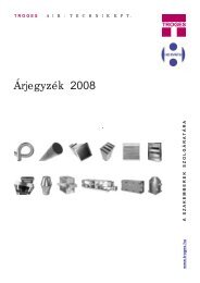Árjegyzék 2008 - TROGES Air-Technik Kft.