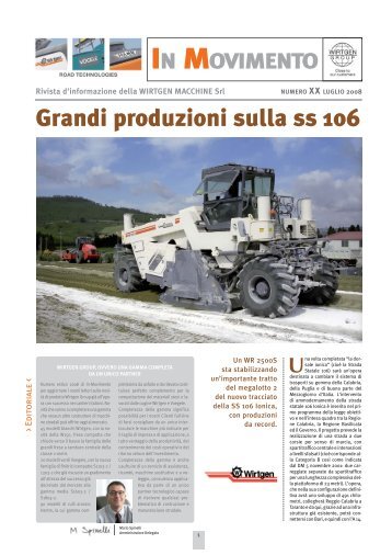 Movimento - Wirtgen Macchine Srl.