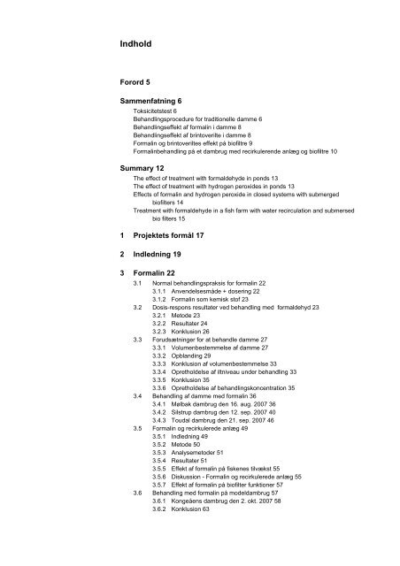 Optimering af behandlingseffekten i akvakultur. Minimering af ...