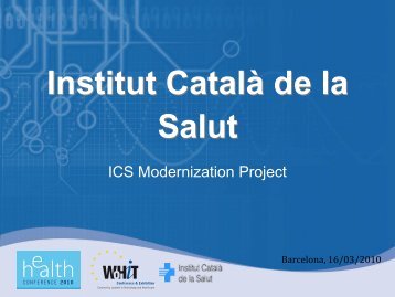 Institut Català de la Salut - World of Health IT