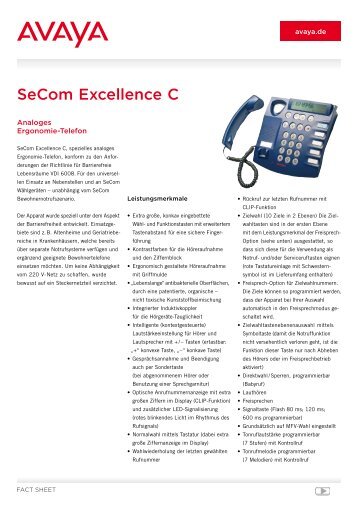 SeCom Excellence C - Avaya