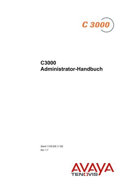 C3000 Administrator Handbuch Lipinski Telekom Gmbh