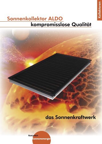 CONERGY Solar Kollektoren [PDF, 391 KB] - Haustechnet
