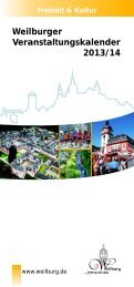 Veranstaltungskalender 2013 als PDF - Weilburg