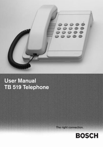 User Manual TB 519 Telephone - LIPINSKI TELEKOM GmbH