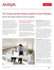 The Avaya Identity Engines Ignition Guest Manager - LIPINSKI ...