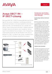 Avaya DECT R4 - IP DECT-Lösung - LIPINSKI TELEKOM GmbH