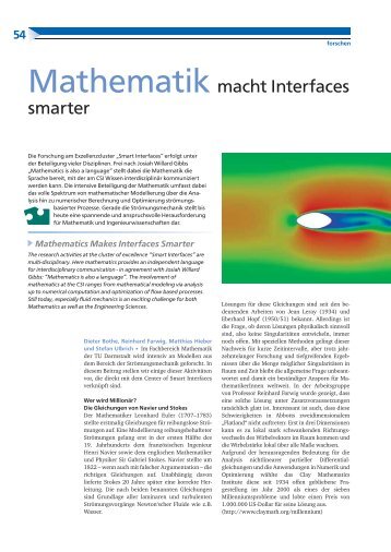 Mathematik macht Interfaces smarter - CSI