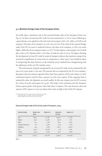 Maritime Trade and Transport - HWWI