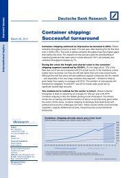 Container shipping: Successful turnaround - Deutsche Bank Research