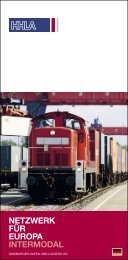 NETZWERK FÜR EUROPA INTERMODAL - HHLA