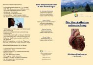 Die Herzkatheter- untersuchung - Kliniken Ostallgäu-Kaufbeuren