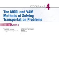 4 The MODI and VAM Methods of Solving Transportation Problems