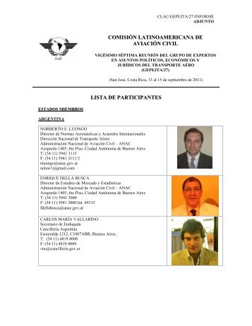CLAC/GEPEJTA/27-Lis_Par - Comisión Latinoamericana de ...