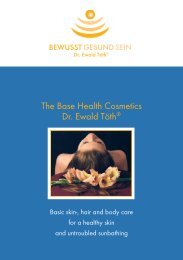 The Base Health Cosmetics Dr. Ewald Töth® - Licht-Quanten