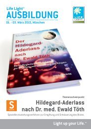 Hildegard-Aderlass nach Dr. med. Ewald TÃ¶th - Licht-Quanten