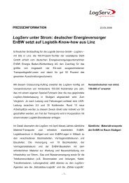 Presseaussendung 23.05.2006 [30 KByte/pdf] - Logistik Service GmbH