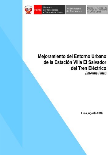 Informe final mejoramiento V.E.S. - Consejo de Transporte de Lima ...