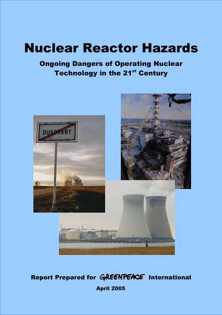 Nuclear Reactor Hazards - Greenpeace