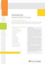 RTP/RTCP - Radvision