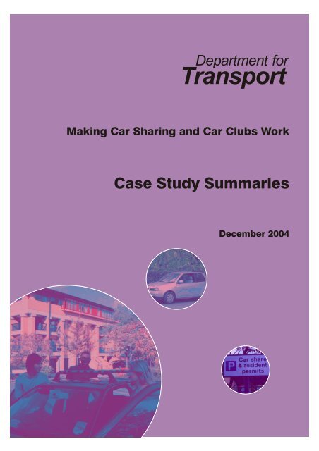 Case Study Summaries - Richard Armitage Transport Consultancy ...
