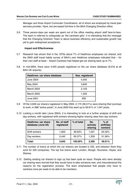 Case Study Summaries - Richard Armitage Transport Consultancy ...