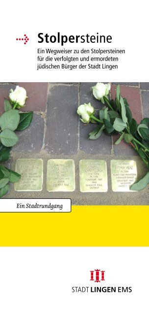 Flyer "Stolpersteine" - Stadt Lingen