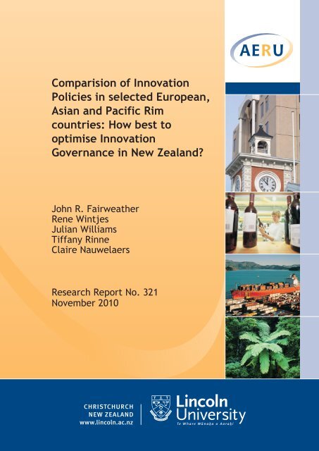 Comparison of innovation policies in selected European, Asian and ...