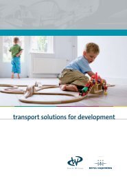 Transport Solutions for Development - Royal Haskoning in the UK