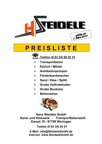 steidele-beton - Steidele GmbH