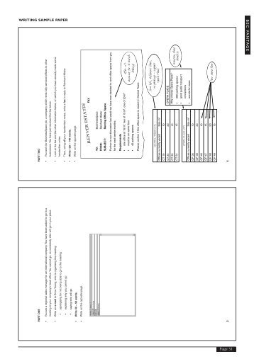 BEC Vantage Writing Sample Paper