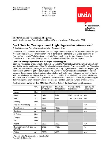 Beitrag Roland Schiesser - Syndicom