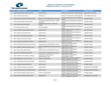 GERENCIA DE TRANSPORTE Y MANTENIMIENTO - Petroecuador