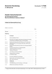 Deutscher Bundestag Zweiter Zwischenbericht - CDU Deutschlands