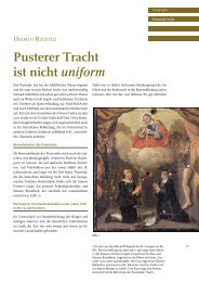 Pusterer Tracht ist nicht uniform - Harpfe