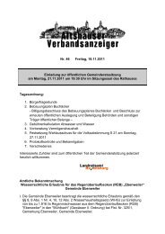 Verbandsanzeiger Teilbereich Ebenweiler Nr. 46-2011