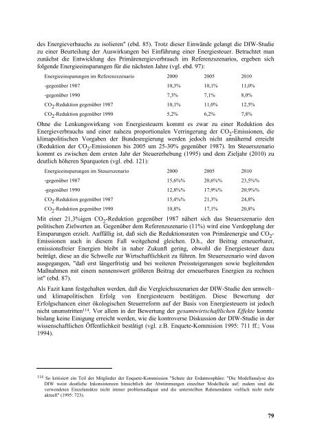 Projekt Ökosteuer - Lehrstuhl Sozialwissenschaftliche Umweltfragen