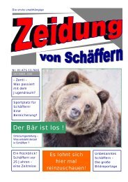 Der Bär ist los ! - Schäfferner Zeidung