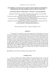 OCCURRENCE OF CHILI VEINAL MOTTLE VIRUS (CHIVMV) IN ...