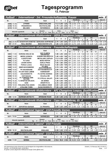 mybet tagesprogramm mybet tagesprogramm