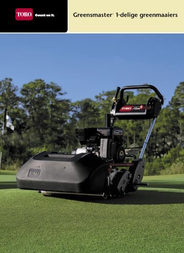 Toro brochure greenmaaier - Megens Oirschot bv