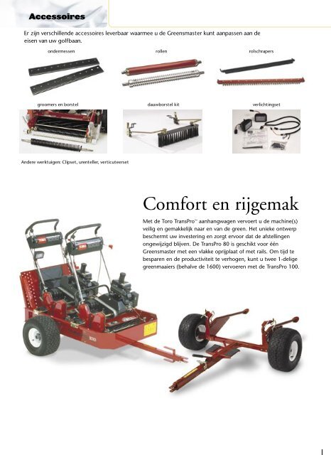 Toro brochure greenmaaier - Megens Oirschot bv