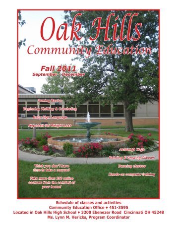 Community Education - Oak Hills Local Schools