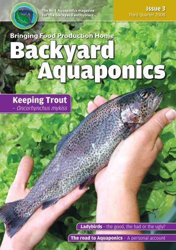 Keeping Trout - Backyard Magazines