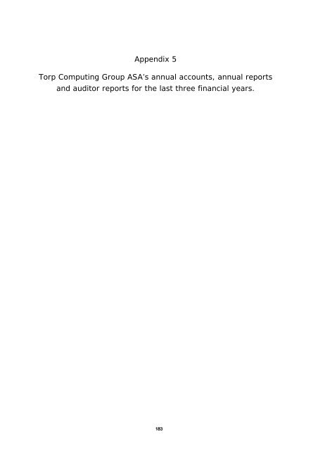 Torp Computing Group ASA